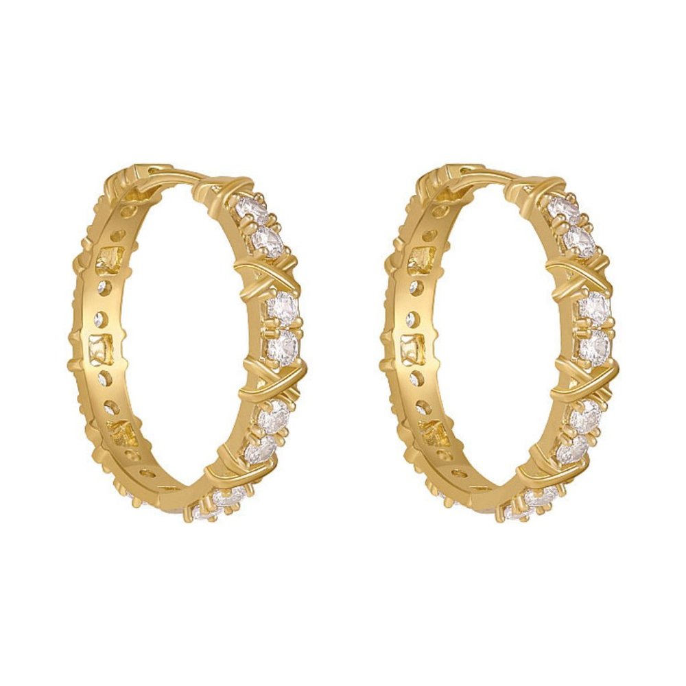 925 Silver Women's Exaggerated Diamond Earrings ZB1491903